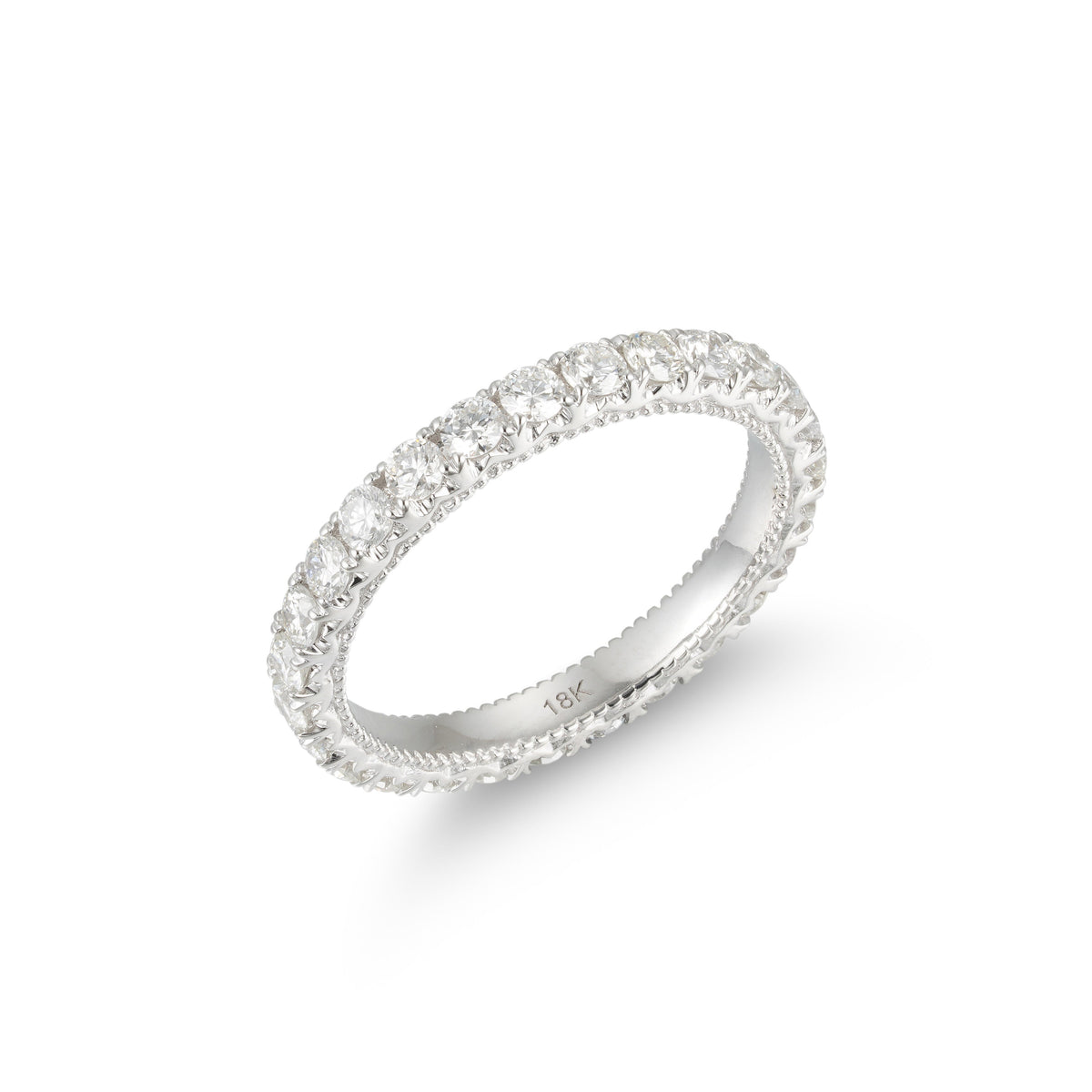 Orchid Gems 4 Pointers Miracle Edge Eternity Band
